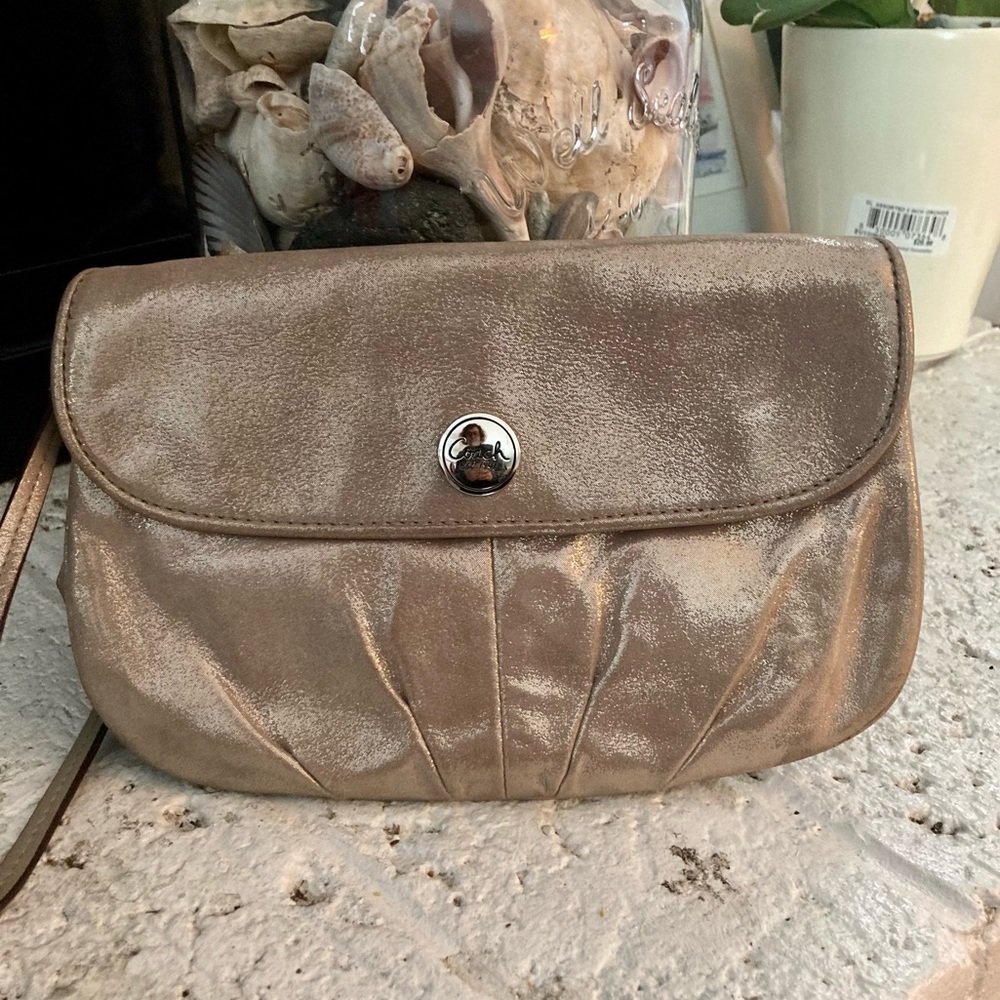 Coach Golden Shimmer  Wristlet